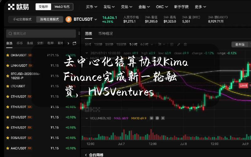 去中心化结算协议KimaFinance完成新一轮融资，HVSVentures参投