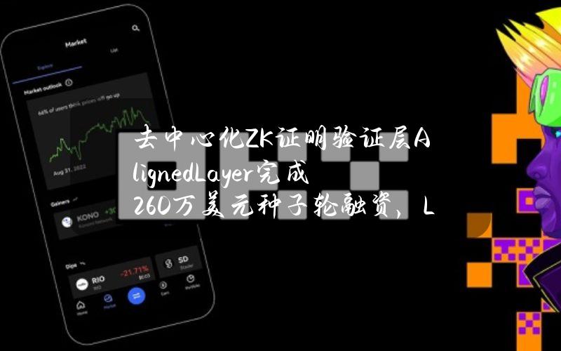 去中心化ZK证明验证层AlignedLayer完成260万美元种子轮融资，Lemniscap领投