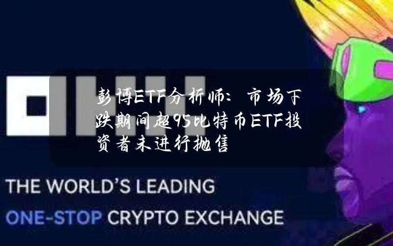 彭博ETF分析师：市场下跌期间超95%比特币ETF投资者未进行抛售