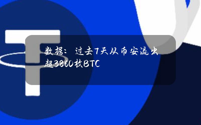 数据：过去7天从币安流出超3860枚BTC