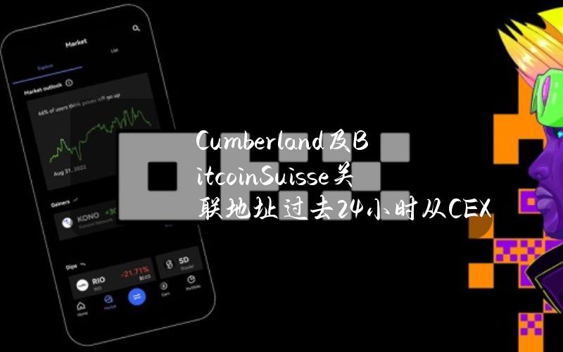 Cumberland及BitcoinSuisse关联地址过去24小时从CEX提币660万枚ARB