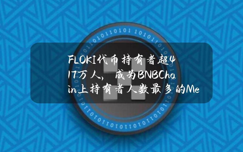 FLOKI代币持有者超41.7万人，成为BNBChain上持有者人数最多的Meme币