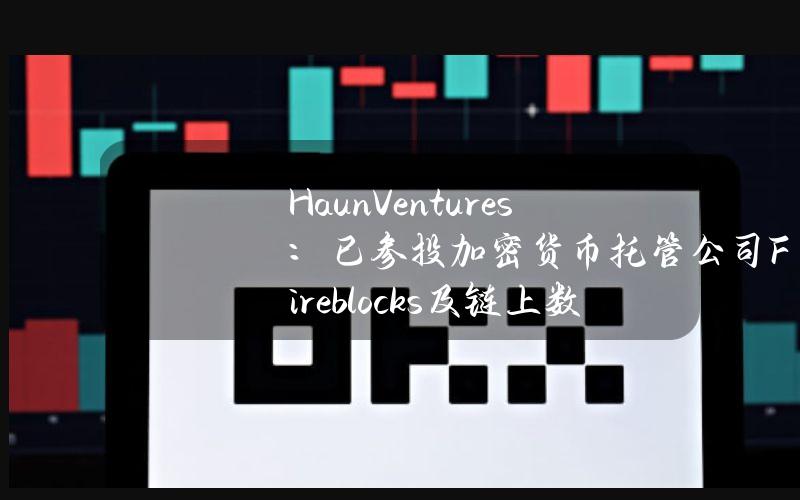 HaunVentures：已参投加密货币托管公司Fireblocks及链上数据追踪及分析平台Chainalysis新一轮融资