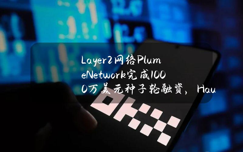 Layer2网络PlumeNetwork完成1000万美元种子轮融资，HaunVentures领投