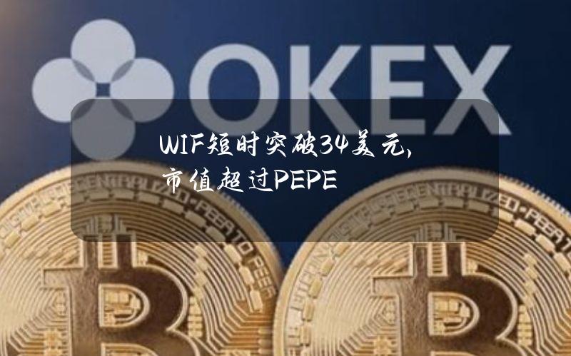 WIF短时突破3.4美元，市值超过PEPE