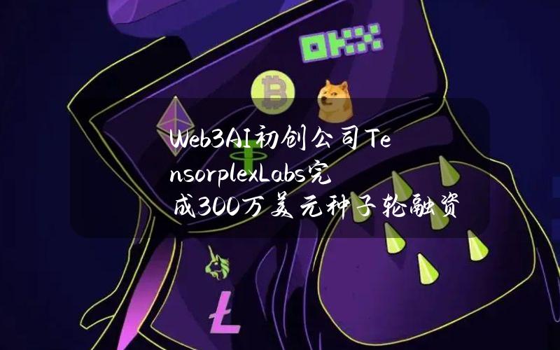 Web3AI初创公司TensorplexLabs完成300万美元种子轮融资