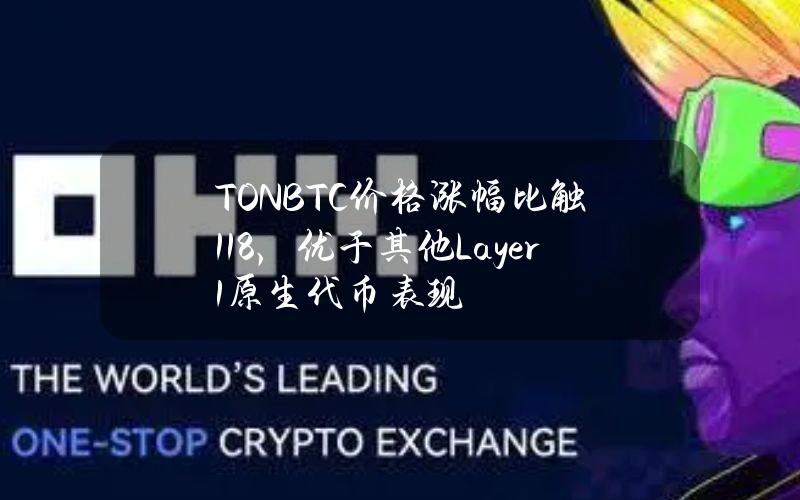 TONBTC价格涨幅比触118%，优于其他Layer1原生代币表现