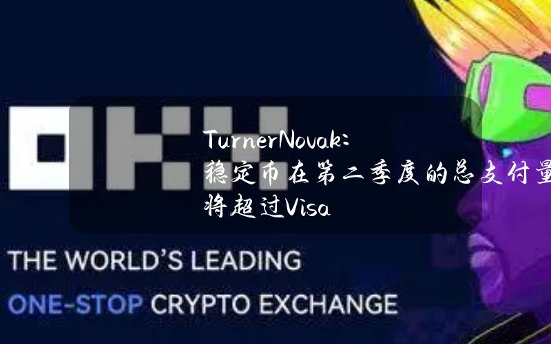 TurnerNovak：稳定币在第二季度的总支付量将超过Visa