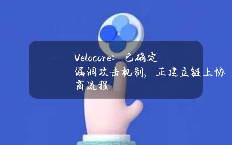 Velocore：已确定漏洞攻击机制，正建立链上协商流程