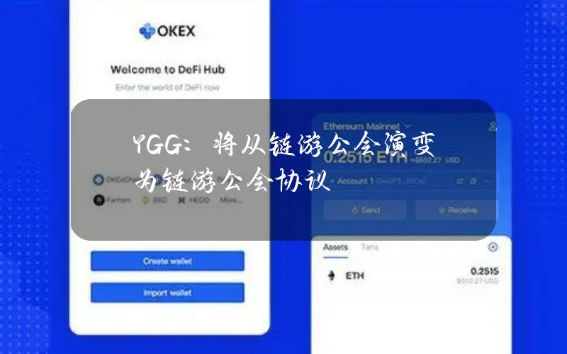 YGG：将从链游公会演变为链游公会协议