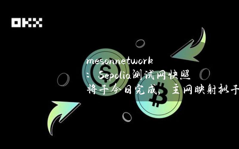 meson.network：Sepolia测试网快照将于今日完成，主网映射拟于5月7日进行